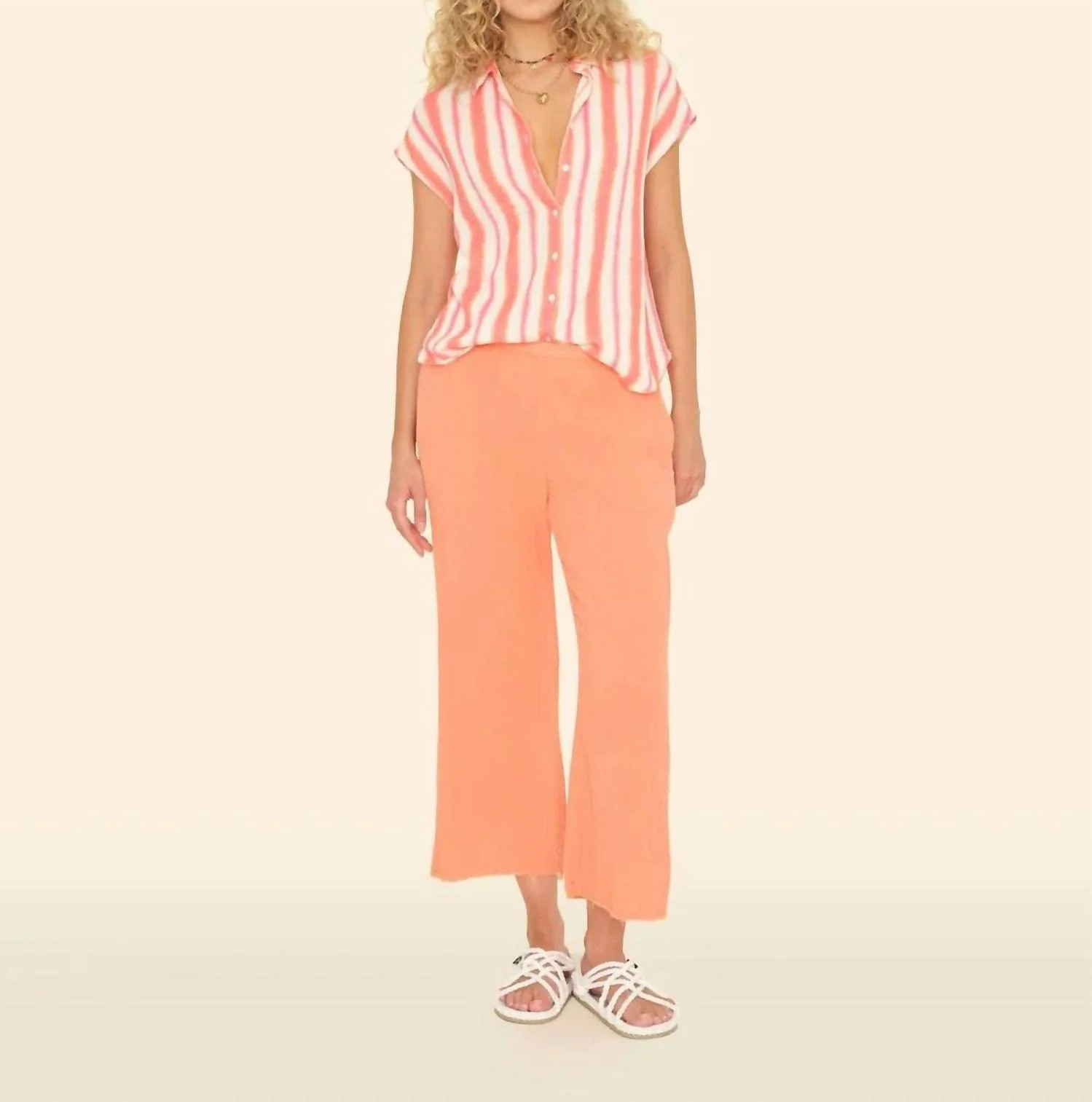 Jayde Pant In Cantelope | Shop Simon