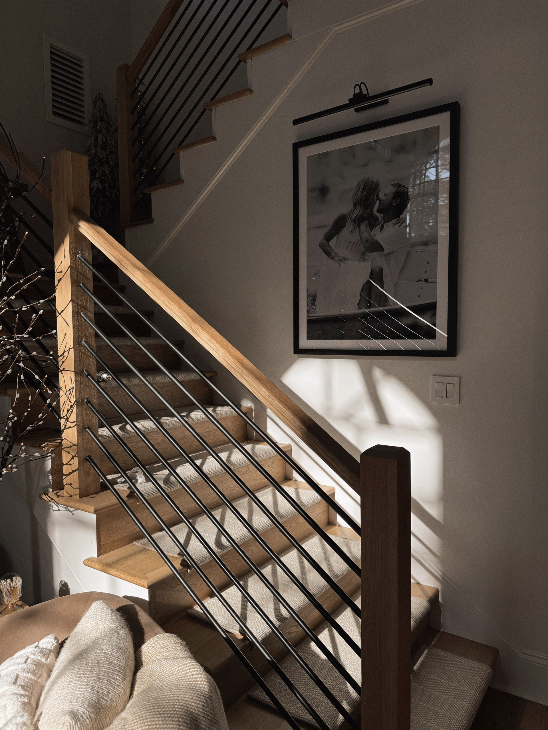 Our stair frame + this new Amazon wireless picture light I hung today! It’s 26” which is AMAZING — 😍💡 rechargeable & removable which makes it super easy! 

The frame is 30x40! Highly suggest them! 

Amazon home / artifact uprising / gallery / framed photos / home design / staircase decor / picture light / cozy / Holley Gabrielle 

#LTKStyleTip #LTKFindsUnder50 #LTKHome
