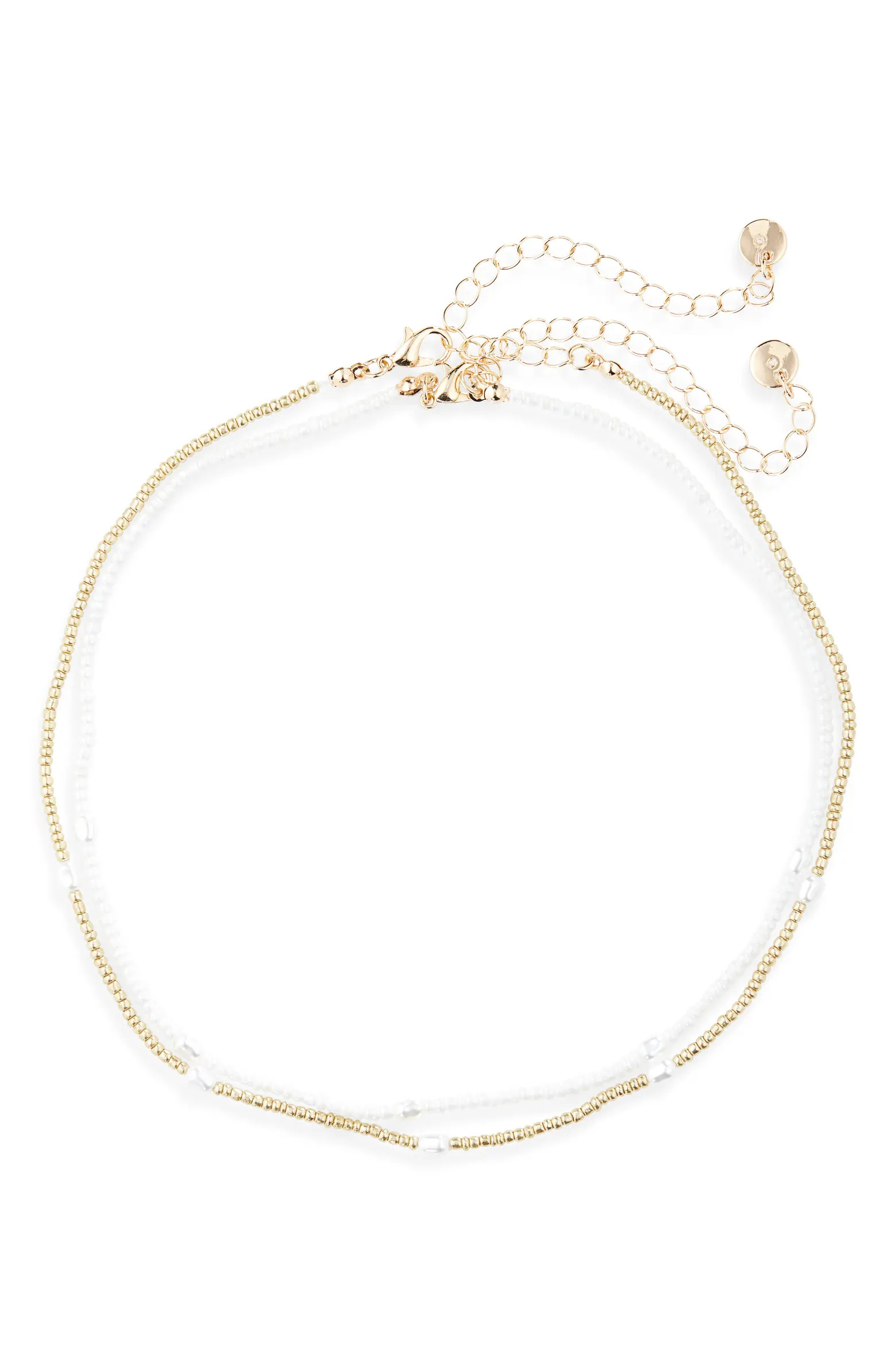 BP. Set of 2 Beaded & Faux Pearl Necklaces | Nordstrom | Nordstrom