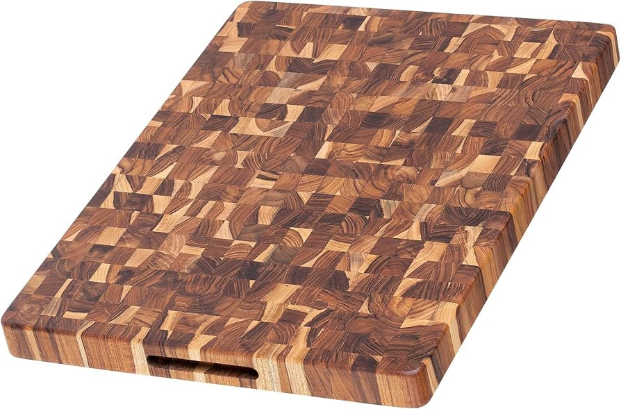 Teakhaus Butcher Block Cutting Board - Medium Wooden Cutting Board - Teak End Grain Wood - Knife ... | Amazon (US)