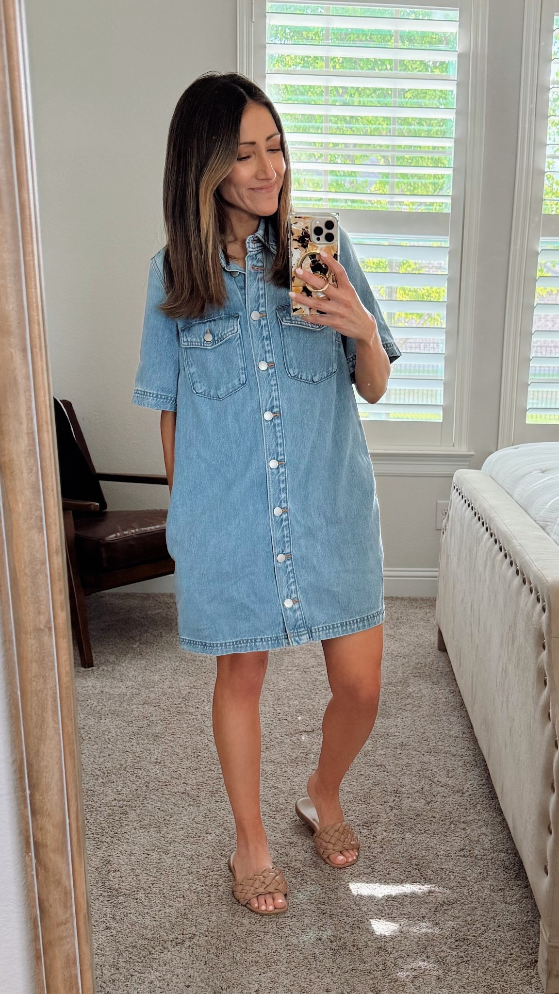 This new denim dress from Target is SO GOOD, y’all! The denim quality is 10/10 PLUS, it has pockets! The only thing I’m debating is if it may be a little too ok boxy for my petite 5’2” frame, but I think adding heels will help with that! 

#LTKgrwm #LTKootd #LTKmomlife