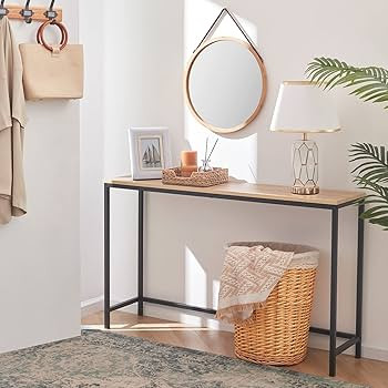 Lifewit 39.4” Console Table Narrow Sofa Table with Metal Frame for Living Room Industrial Long ... | Amazon (US)