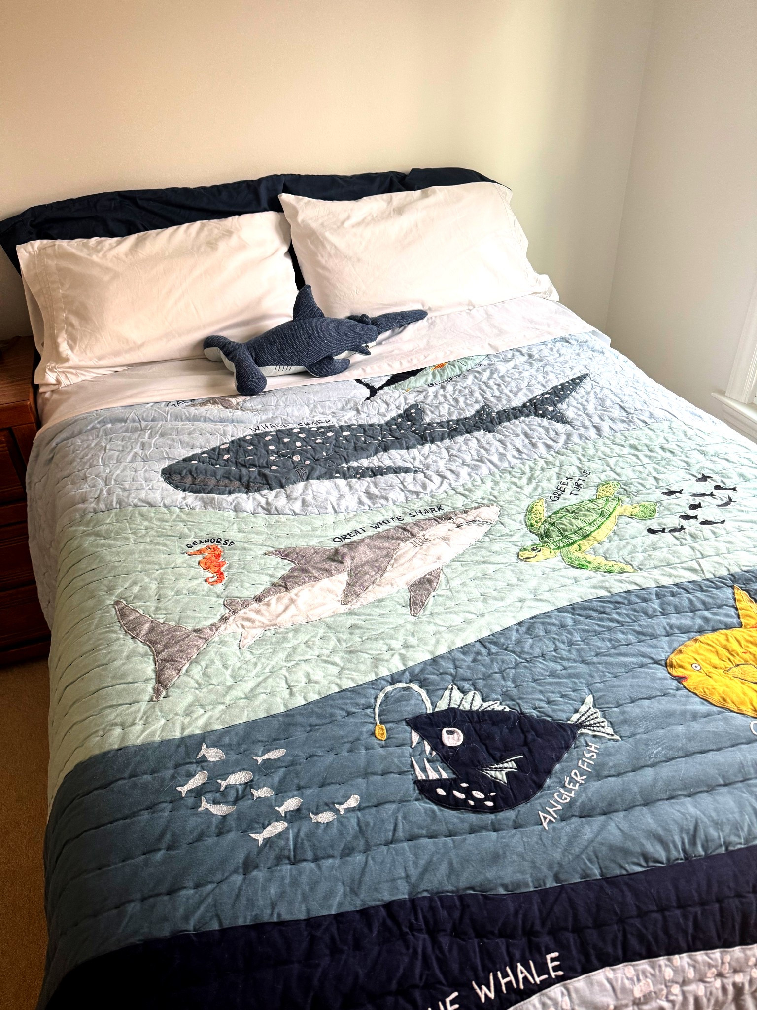 I’m loving the pottery barn quilt! It’s beautiful and great for a beach house or any kids that love the ocean 🌊 ♥️ 

#LTKHome #LTKKids #LTKFamily
