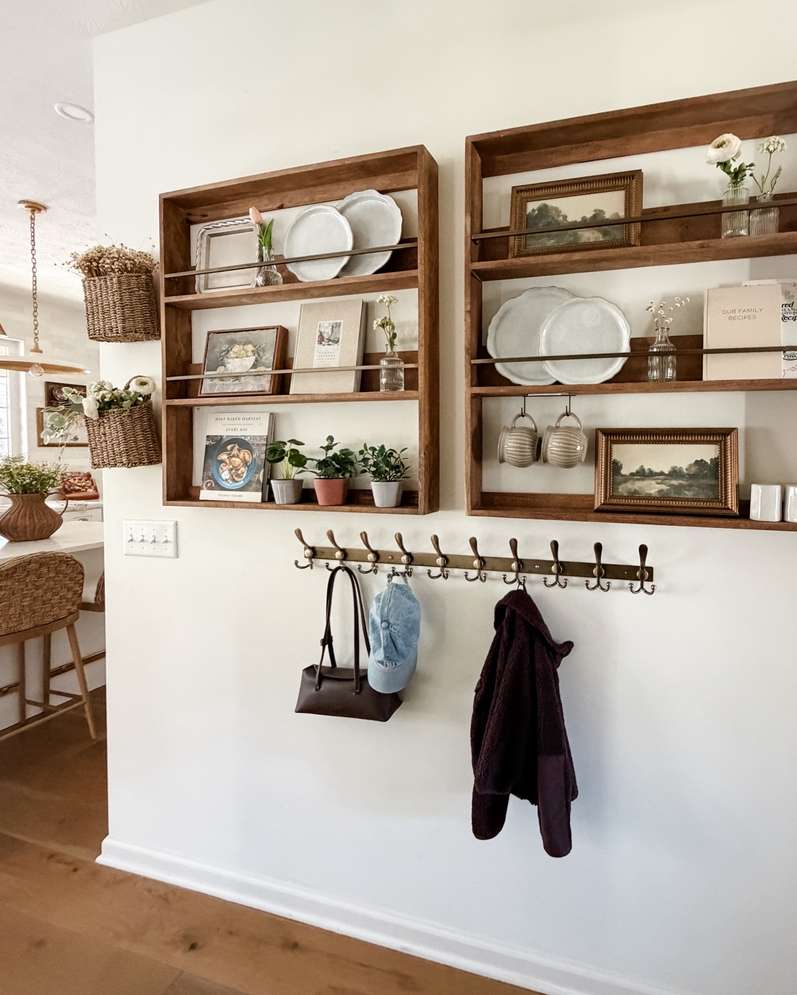 Finally filled the big blank wall off my kitchen with these wall shelves! 

#LTKHome