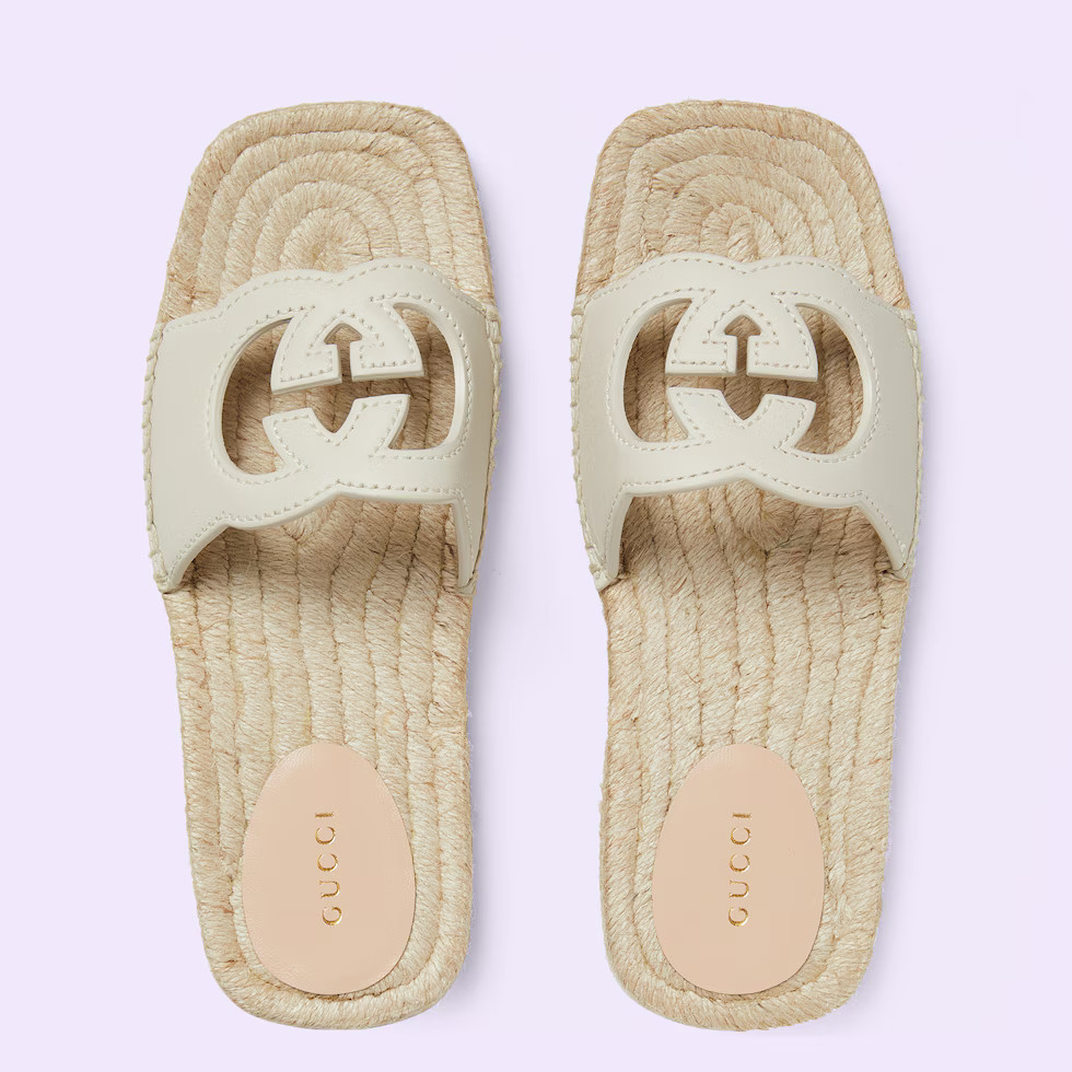 Women's Interlocking G cut out slide sandals | Gucci (US)