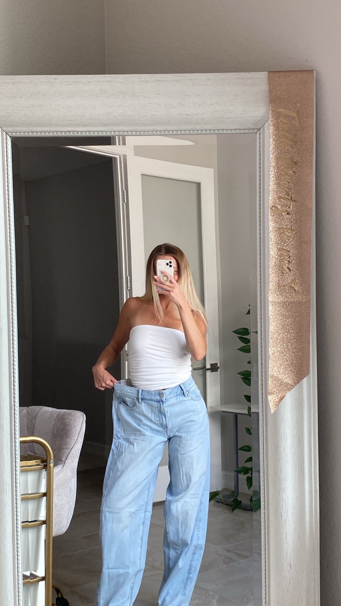 Size down in the barrel jeans! But love the quality 