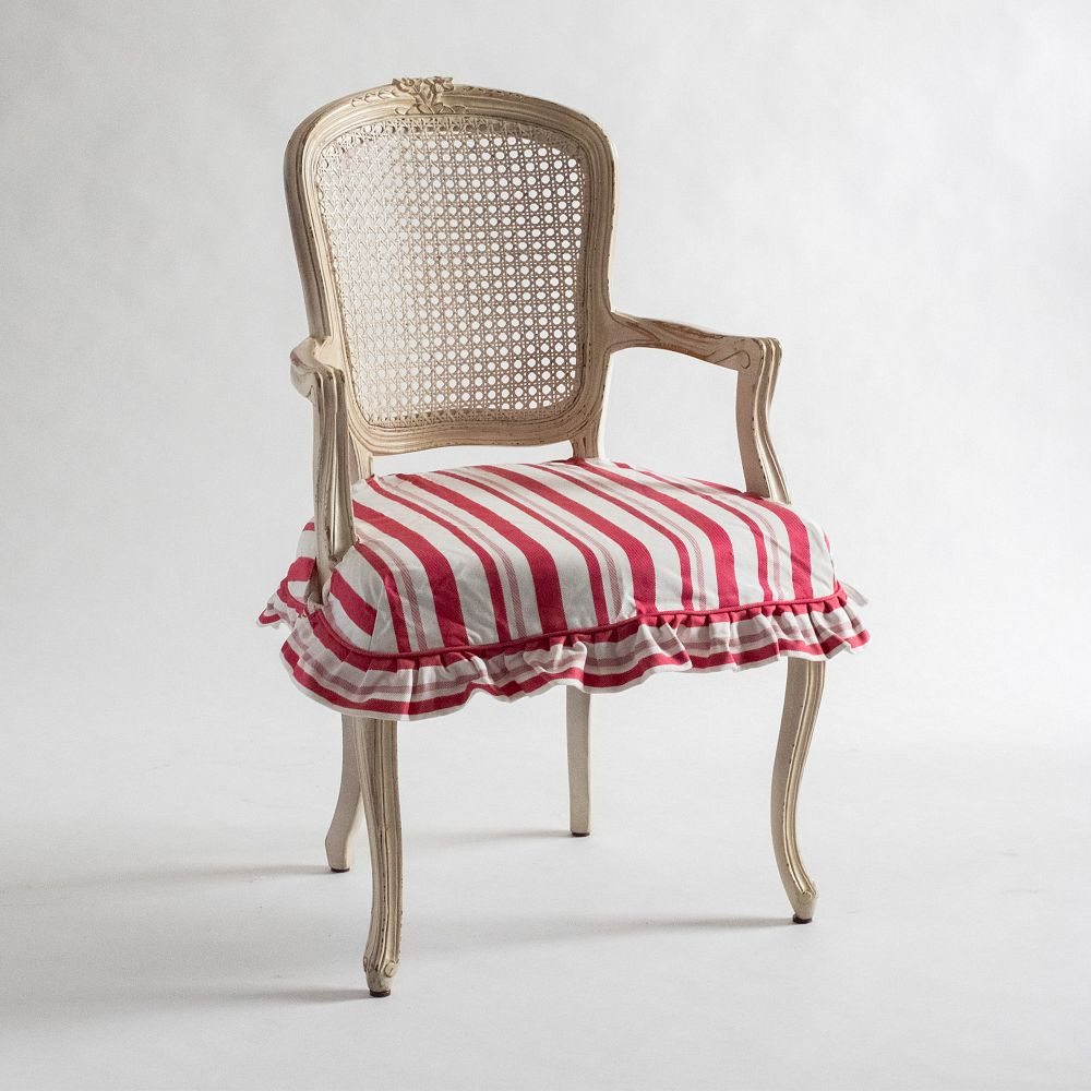 Verbena Striped Ruffle Seat Cover | GreenRow