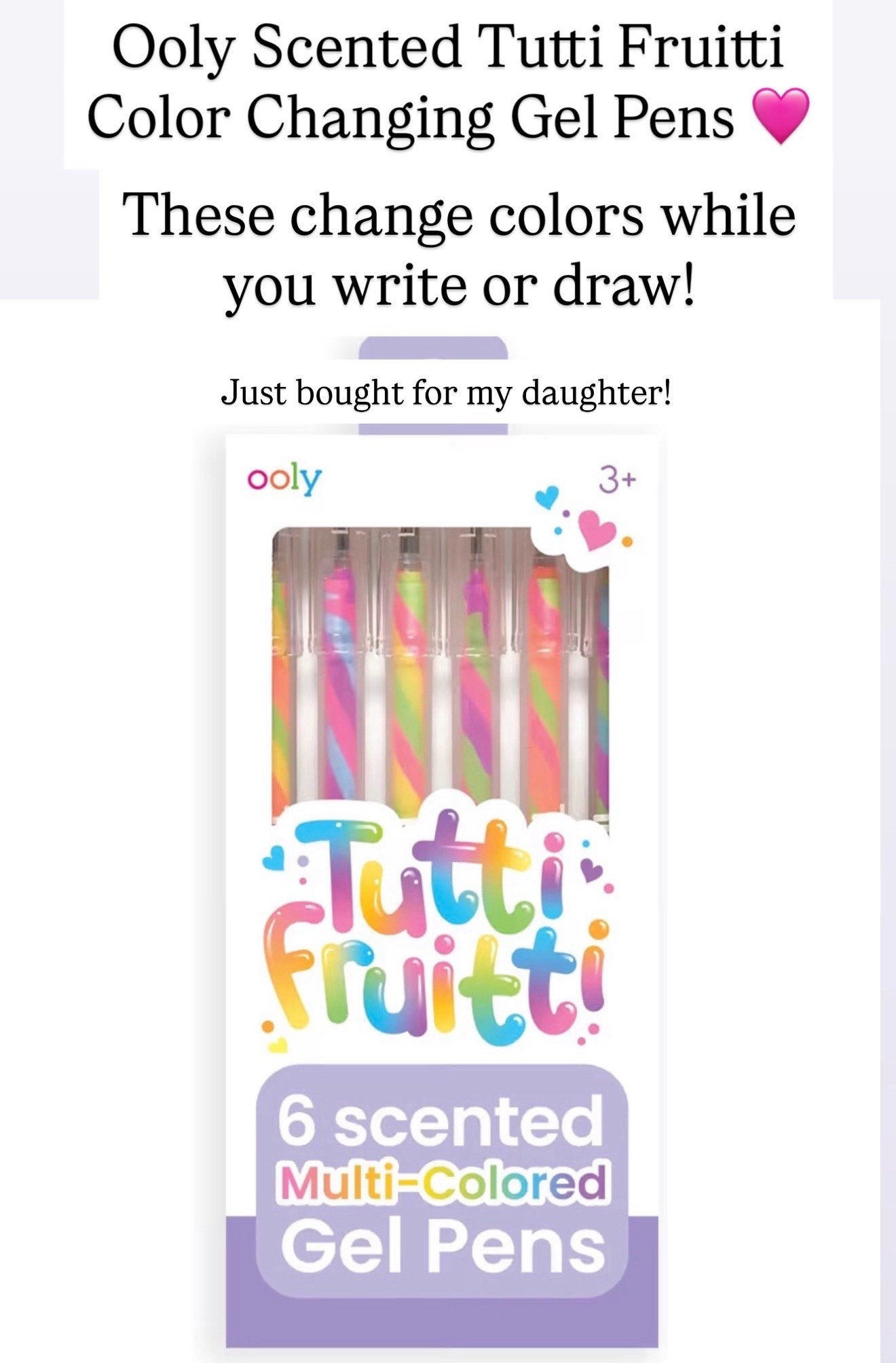 Tutti frutti color changing pens

#LTKKids
