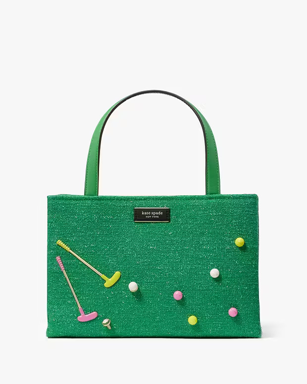 Sam Icon Astroturf Fabric Small Tote | Kate Spade (US)