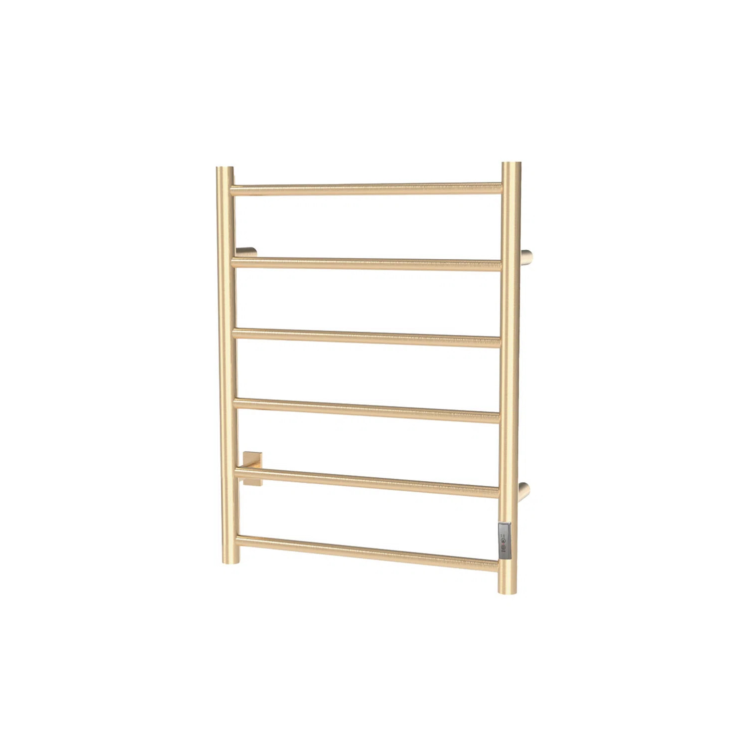 Georgia Towel Warmer 6 Bars Round In Brushed Brass (Gold) GEORGIA-GD | Wayfair North America