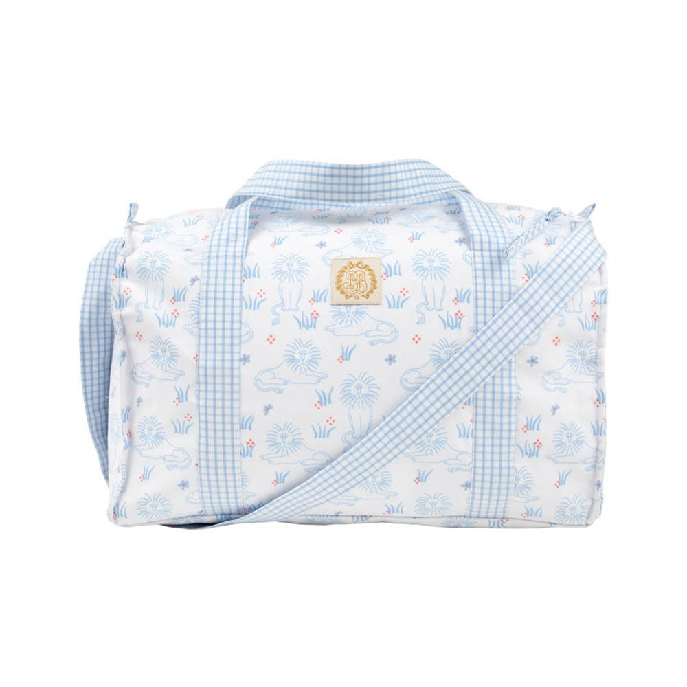 Westbury Weekender - Just Lion Around with Beale Street Blue Windowpane | The Beaufort Bonnet Company