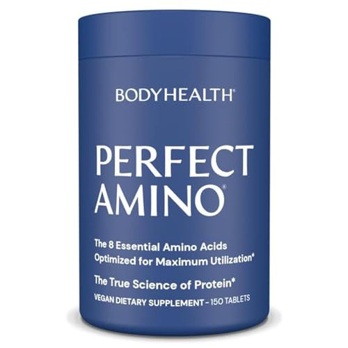 BodyHealth PerfectAmino Tablets (1PK), All 8 Essential Amino Acids with BCAAs + Lysine, Phenylalanine, Threonine, Methionine, Tryptophan, Supplement for Muscle Mass Production, Recovery & Strength | Amazon (US)