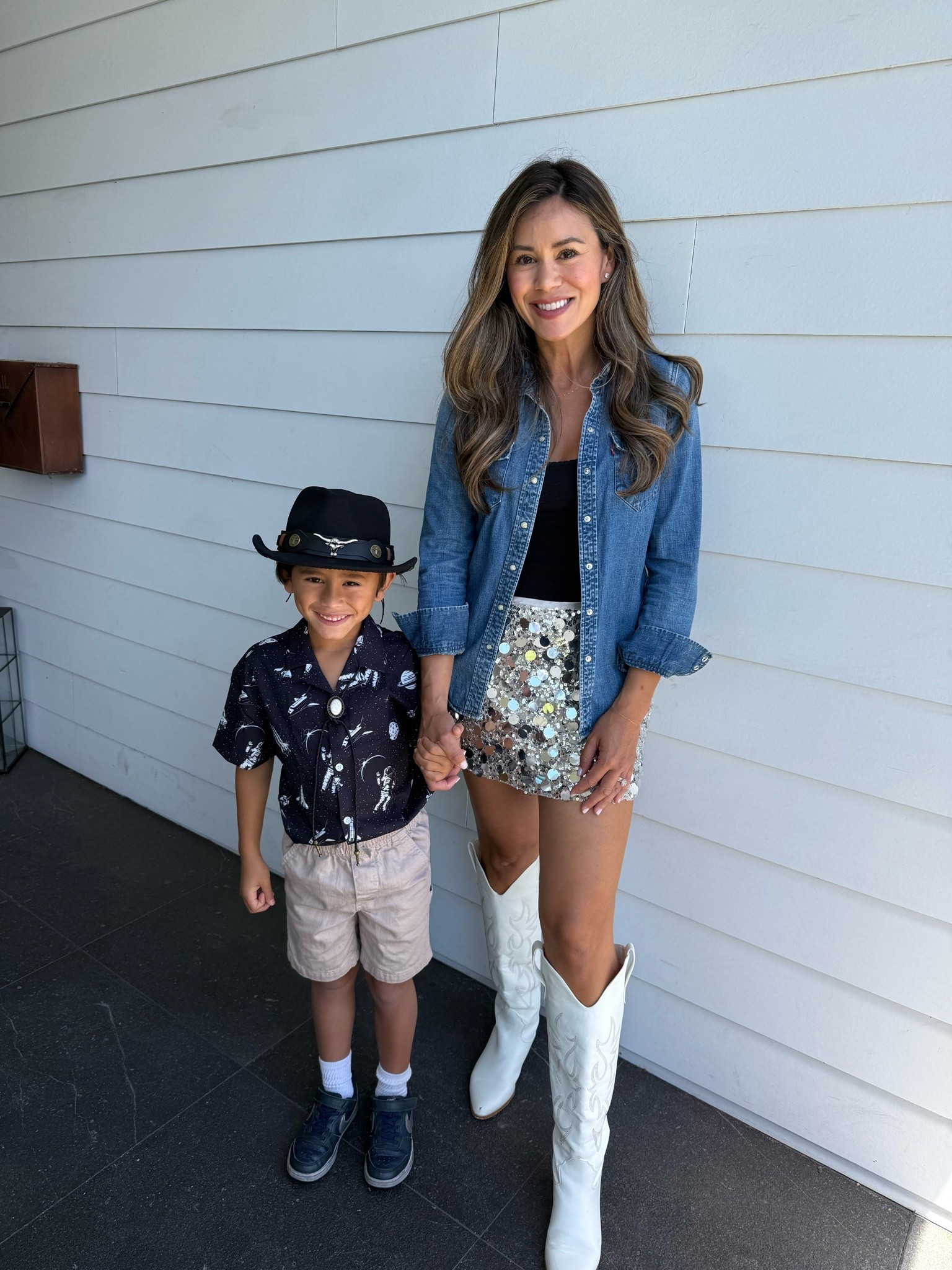 Mommy Son Dance space cowboy theme