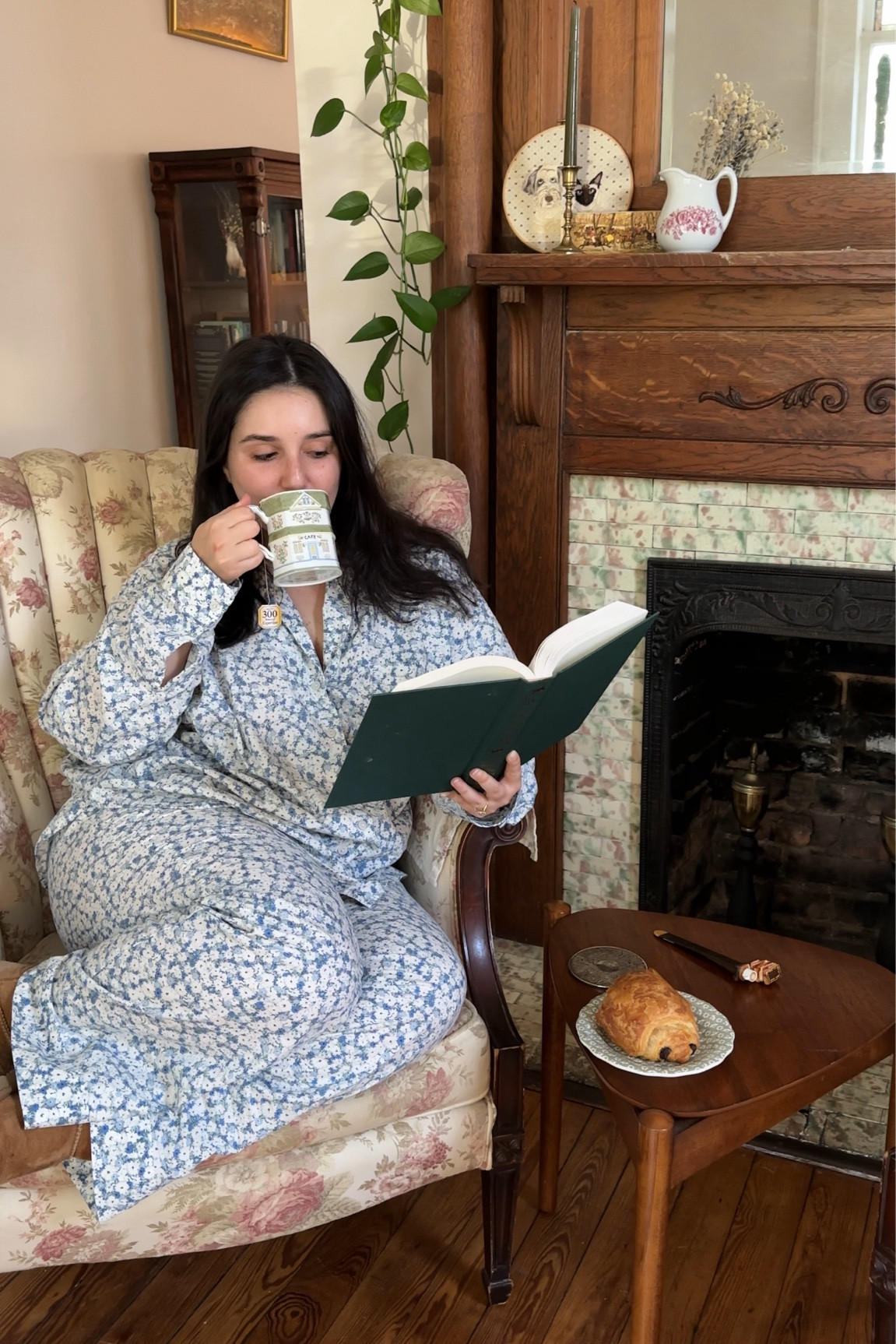 new pajamas!!🌸🥐☕️