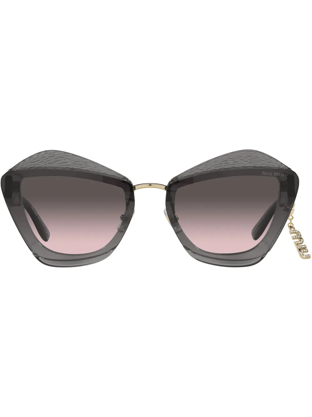 Miu Miu Eyewear Lunettes De Soleil à Monture Oversize - Farfetch | Farfetch Global