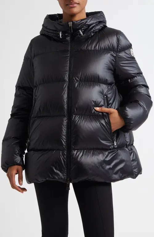 Moncler Seritte Down Parka in Black/black at Nordstrom, Size 00 | Nordstrom