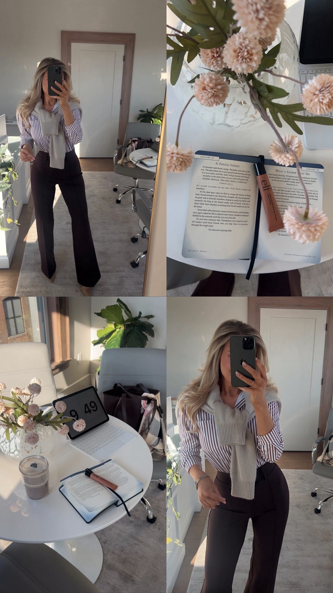 Okay obsessed with these brown trousers from Quince! They feel like sweatpants!! Top is from Amazon! Wearing size XS 32 length in pants! 

Office outfits, business casual, workwearr

#LTKWorkwear #LTKootd