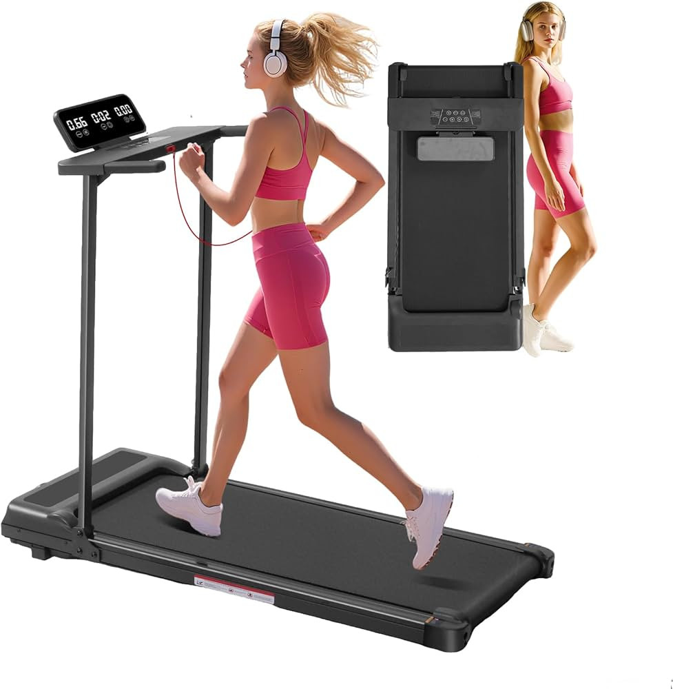 Walking Pad Treadmill with Handle Bar, Compact Portable Treadmills for Home Small, Electric Walki... | Amazon (US)