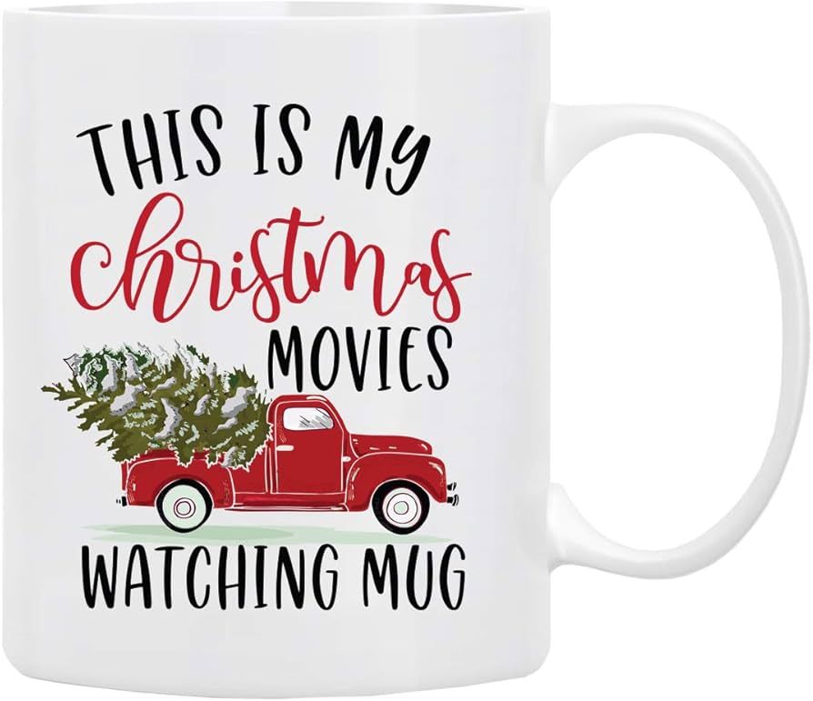 Christmas Gifts Coffee Mug,This is My Christmas Movies Watching Mug, Funny Coffee Mug from Daught... | Amazon (US)