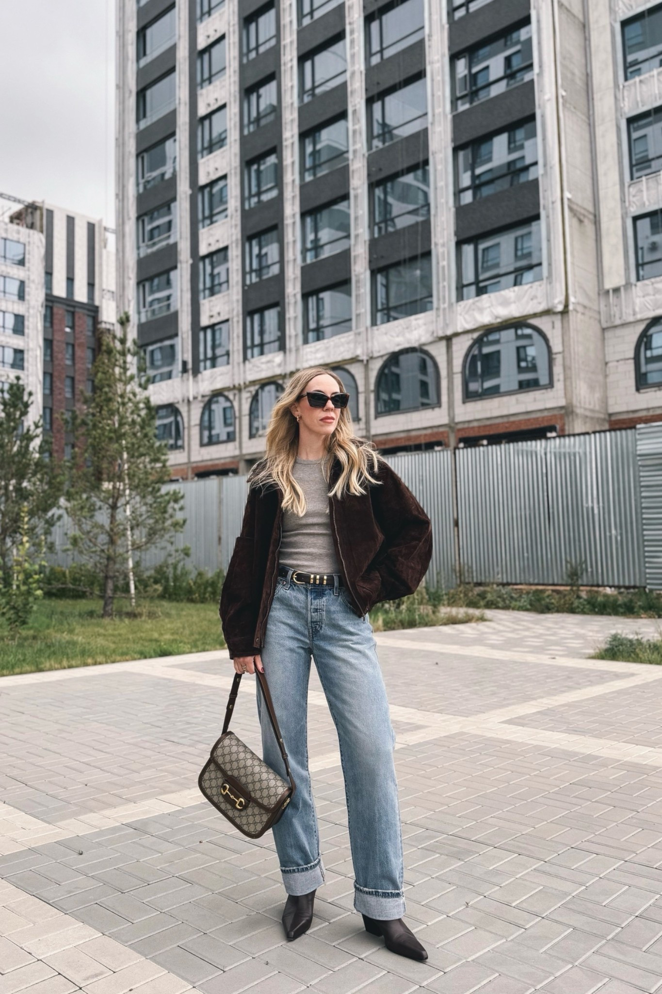 Suede bomber jacket, fall outfits over 40, @levi baggy 90’s jeans

#LTKSeasonal #LTKOver40 #LTKSaleAlert
