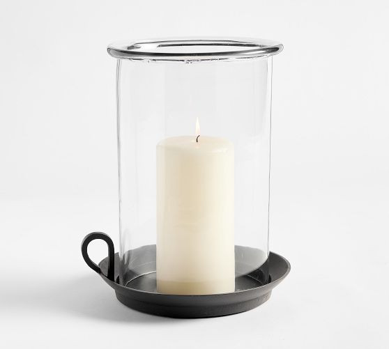 Chamberstick Hurricane Candle Holder | Pottery Barn (US)