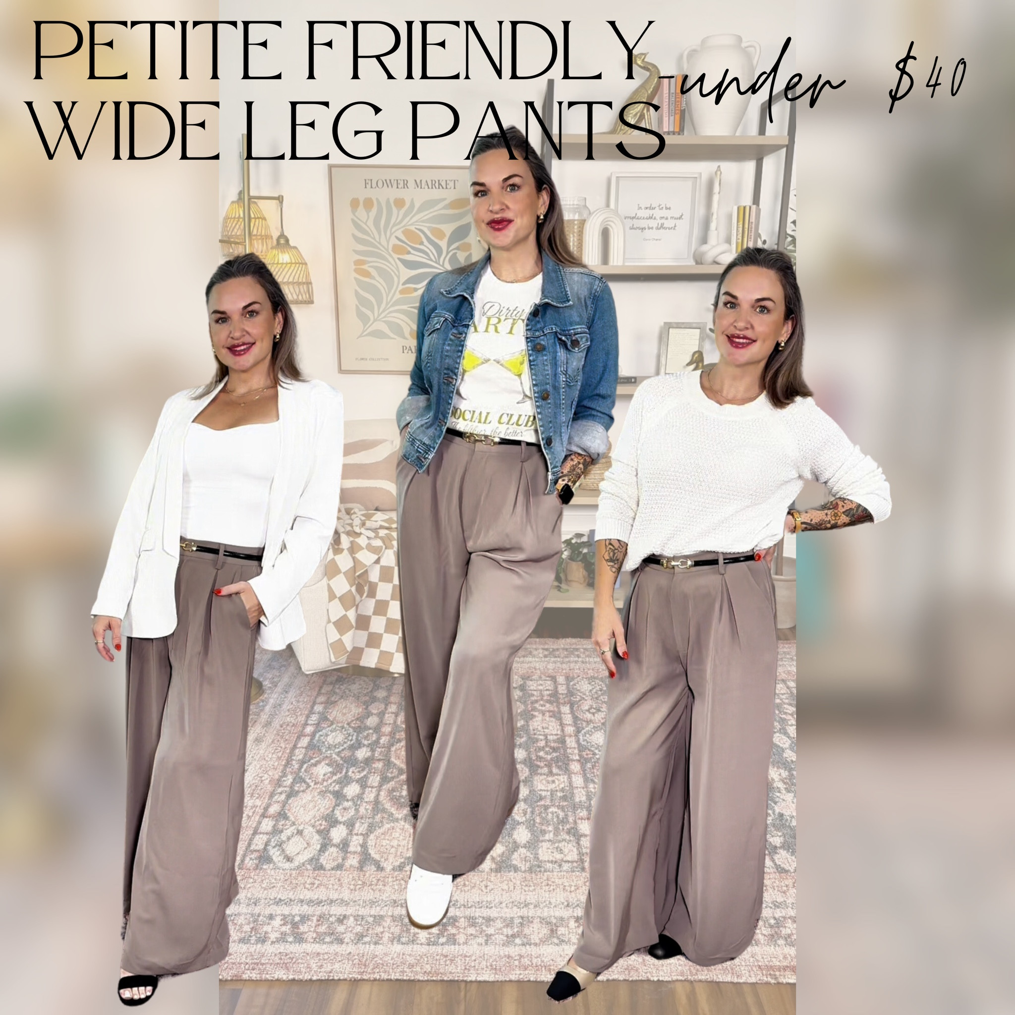 Wide leg pants that are petite friendly and under $40!!

Amazon for the win!! 

Petite style, millennial, Amazon finds

#LTKFindsUnder50 #LTKStyleTip #LTKFindsUnder100