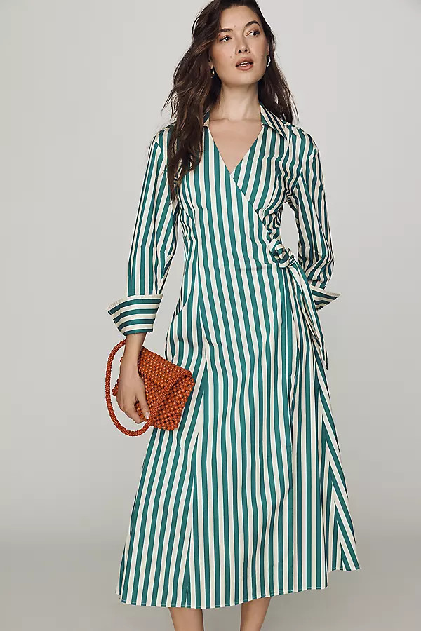 Anya Poplin Midi Dress | Anthropologie (US)