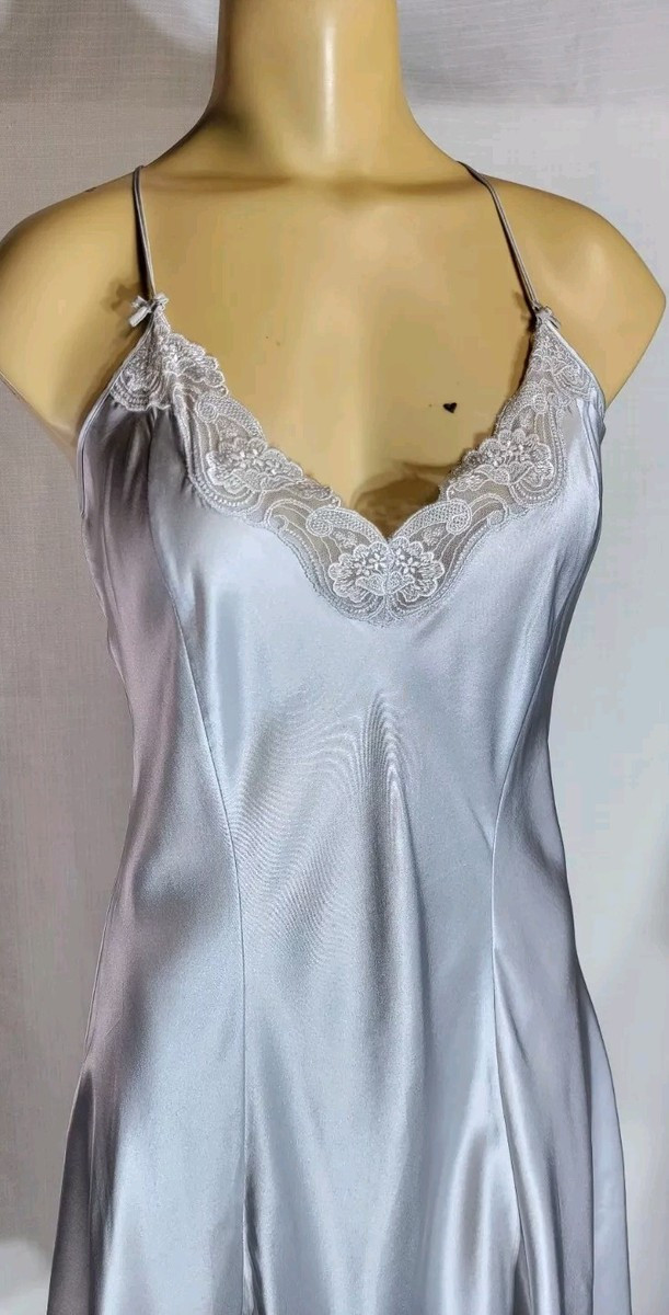 Vintage Victoria’s Secret Gold Label 100% Silk Slip Dress Platinum Women’s Sz M  | eBay | eBay US