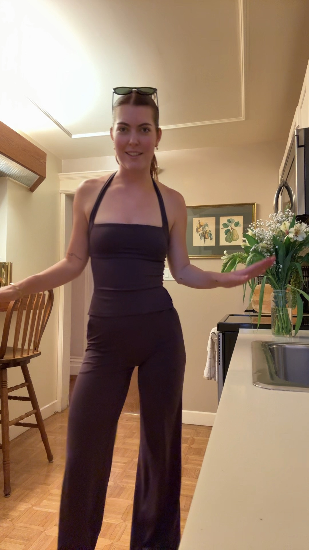 obsessed with thisss! Extremely comfortable & soft! Wearing S top & S Long in the pants