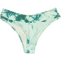 Shein Swimsuit Bottoms: Teal Tie-dye Pattern Swimwear - Size Small | ThredUp (US)
