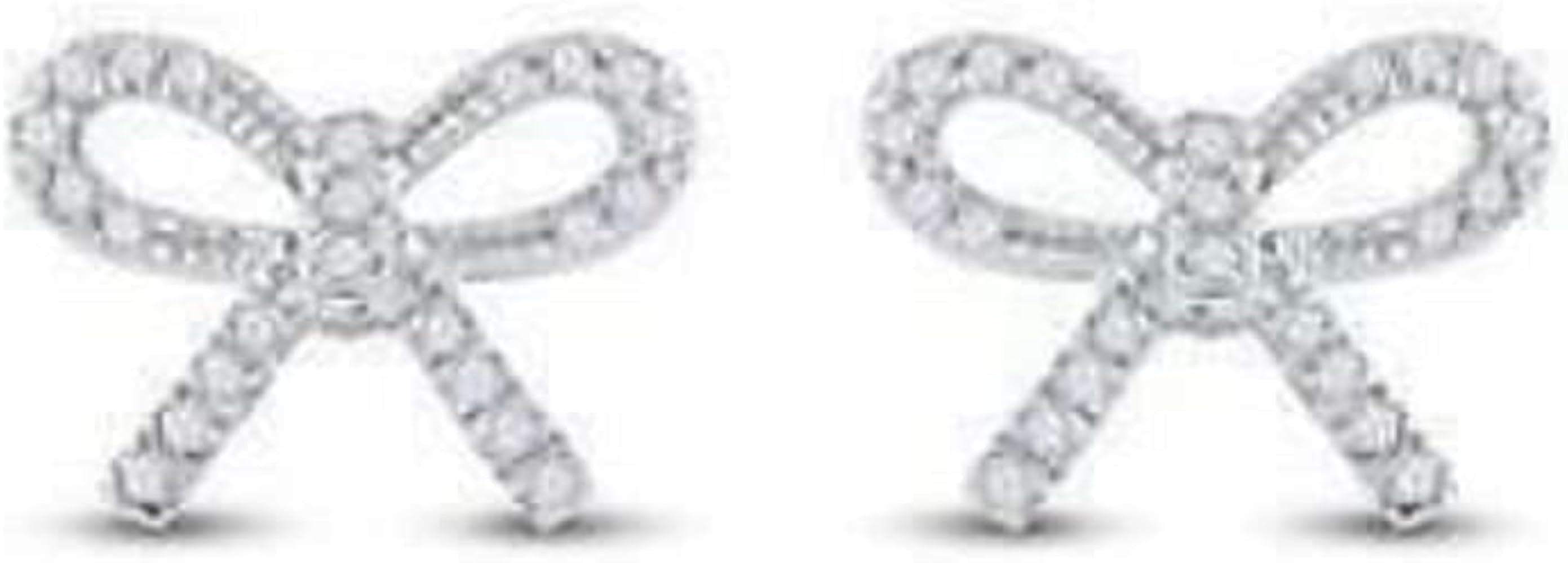 Indi Gold & Diamond Jewelry Round Cut White Diamond 925 Sterling Silver 14K White Gold Over Diamond  | Amazon (US)