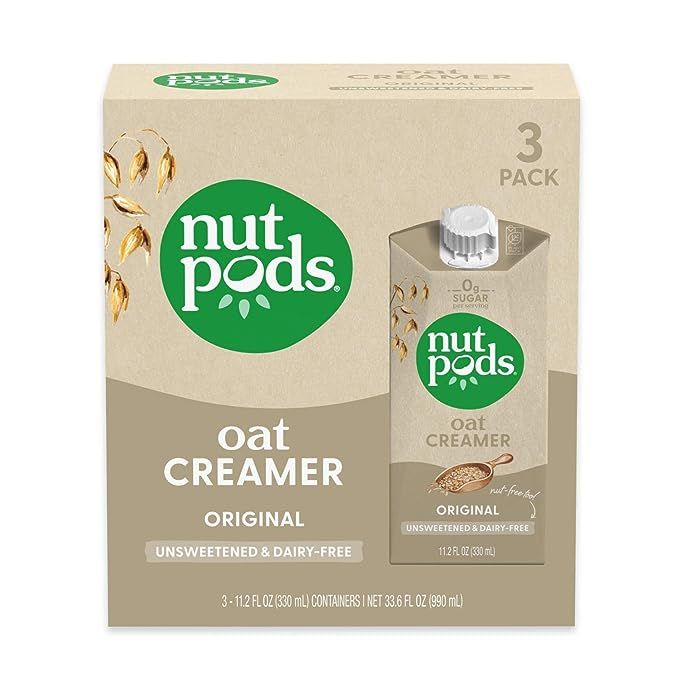 nutpods Oat Original, (3-Pack), Unsweetened Dairy-Free Creamer, Nut-Free Creamer, Made from Oats,... | Amazon (US)
