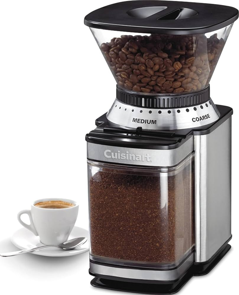 Cuisinart Electric Burr Coffee Grinder, 18-Position Selector, 4-18 Cups     Flat burr coffee bean... | Amazon (US)