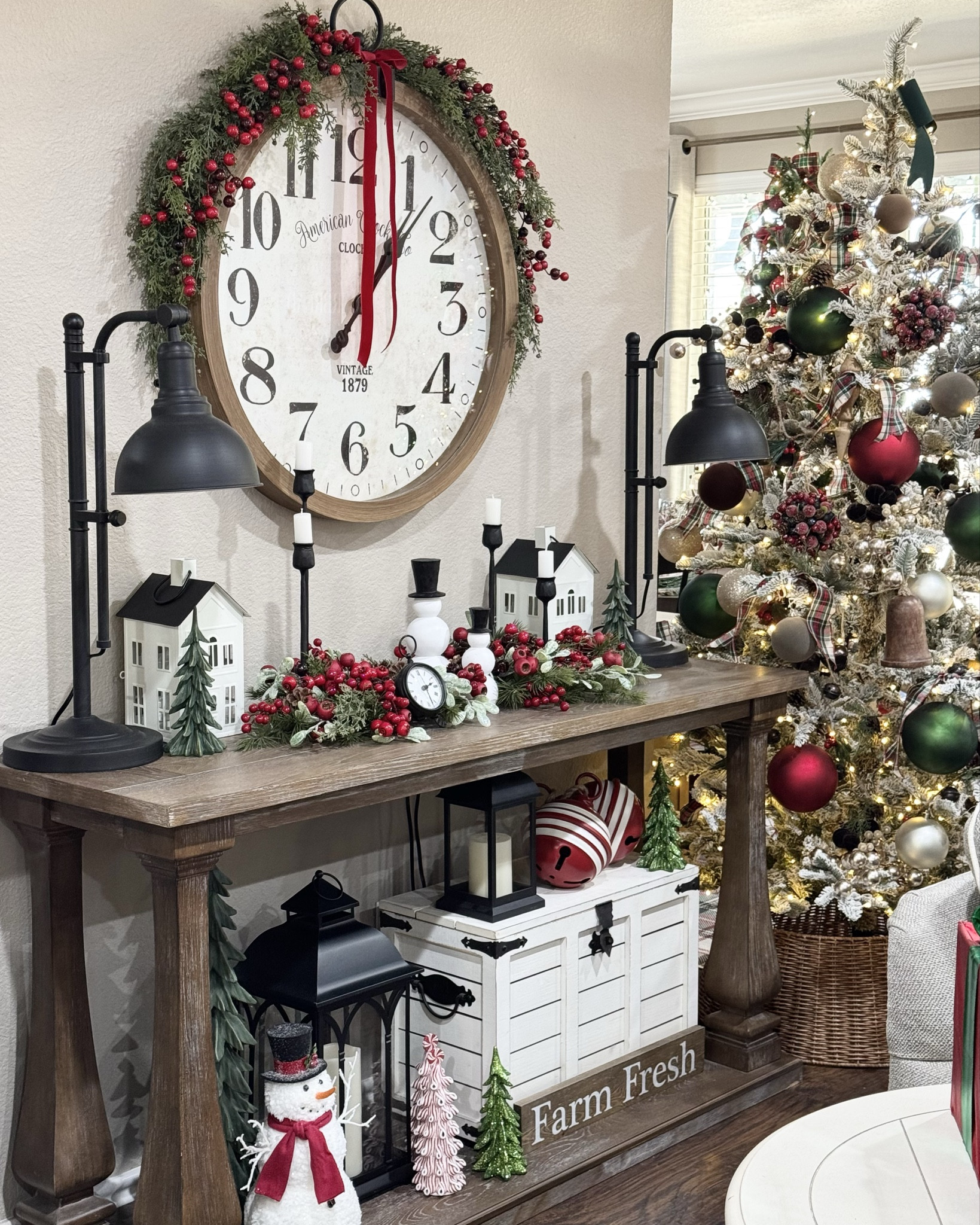 Lessons From A Christmas Tree….
* Be a light in the darkness
* We all fall over sometimes 
* When things get tough, add glitter
* Share your gifts
* You we’re born to sparkle, even if your garland is a little droopy
* It’s okay to be a little tilted….. ~ Jane Lee Logan

Happy Monday friends!!! 🙌🏻 I am SO EXCITED to share this beautiful 7’ Flocked King Noble Fir tree from @kingofchristmas 🎄

This stunning tree has 500 warm white LED lights with 8 functions and comes equipped with a remote control and gloves (which were a lifesaver with the flocking)!!! 

I chose to style this tree with darker reds and greens and hints of rustic pieces like wooden ornaments and rusty bells and garland. I absolutely LOVE all of the King of Christmas trees I own and would highly recommend them to anyone! 🙌🏻

This particular tree has been the PERFECT addition to my living room this year!!! ♥️

Let me know what you think of it in the comments below! 👇🏼

#LTKHome #LTKHoliday #LTKSeasonal