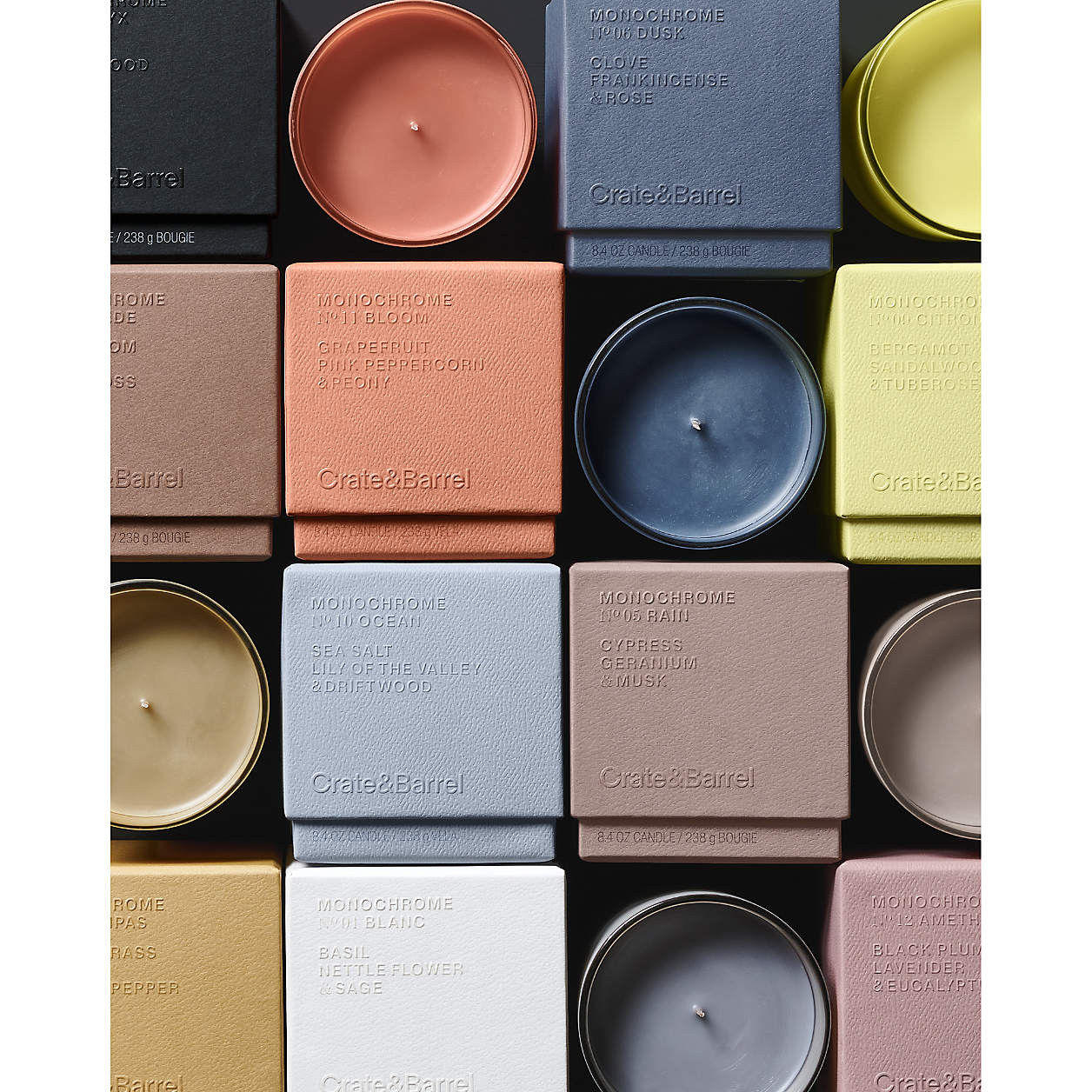 Monochrome No. 8 Harvest 1-Wick Scented Candle - Pumpkin, Cinnamon, Vanilla + Reviews | Crate & B... | Crate & Barrel