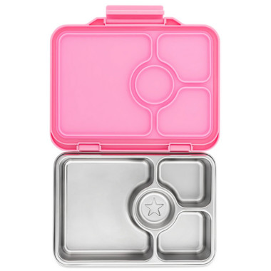Yumbox Pret Stainless Steel Bento Box Versailles Pink | Well.ca