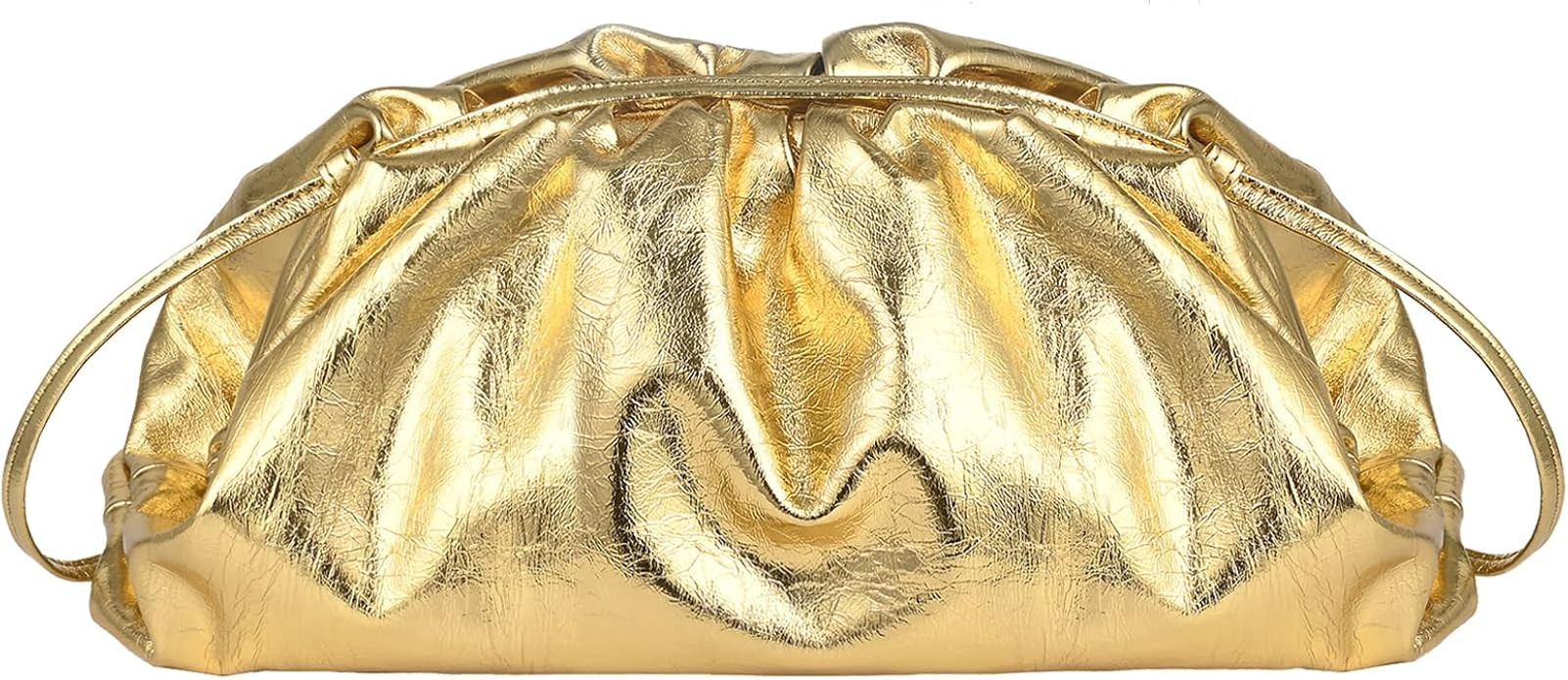 Bisadon Women's Dumpling Crossbody Bag Ruched Cloud Purse Evening Bag Sparkly Handbag Fashion Wal... | Amazon (US)