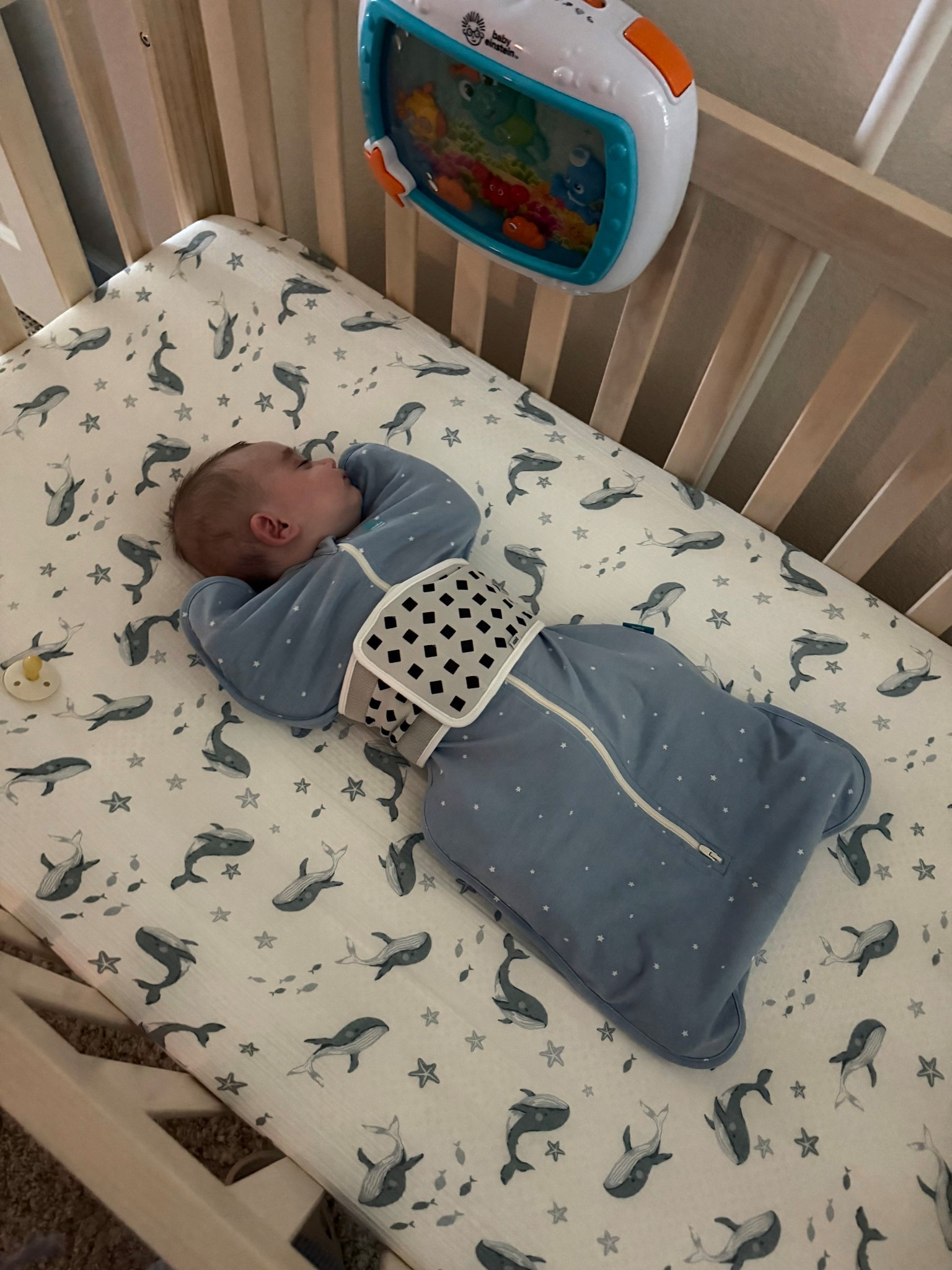 Forgot I had this Love to Dream swaddle sack that’s been great during his naps! And we finally started using the breathing band for our Nanit and it’s been so nice to know he’s breathing at all times even when he looks so still! 

#LTKBaby #LTKmomlife