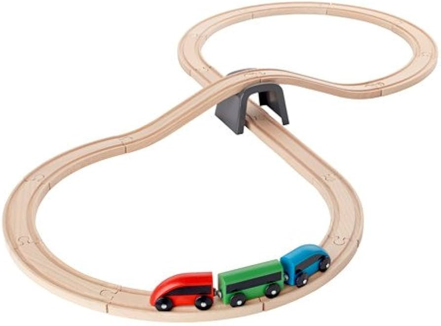 Ikea 003.200.54 LILLABO 20-Piece Basic Train Set, Multicolor | Amazon (US)