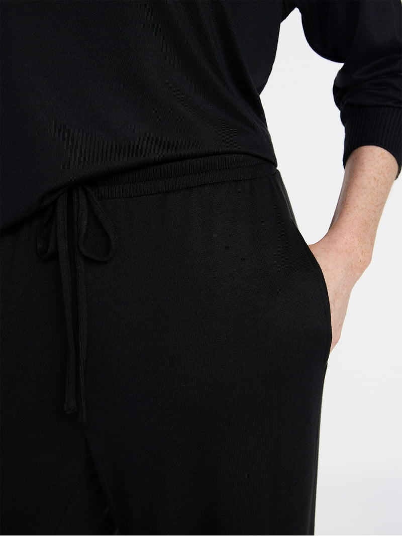 Joyspun Women's Cozy Lounge Collection Hacci Knit Sleep Pants, 29.5'' Inseam, Sizes XS-3X | Walmart (US)