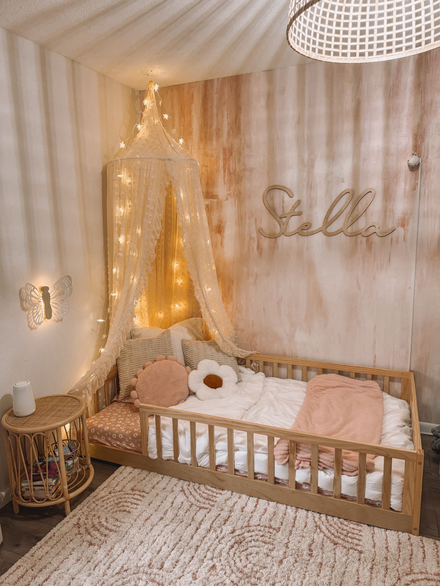 Toddler room makeover floor bed ✨🌸

#LTKKids #LTKFamily #LTKHome