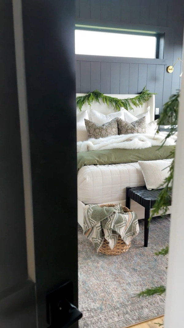 Create the ultimate cozy holiday bedroom with timeless, modern pieces that bring…