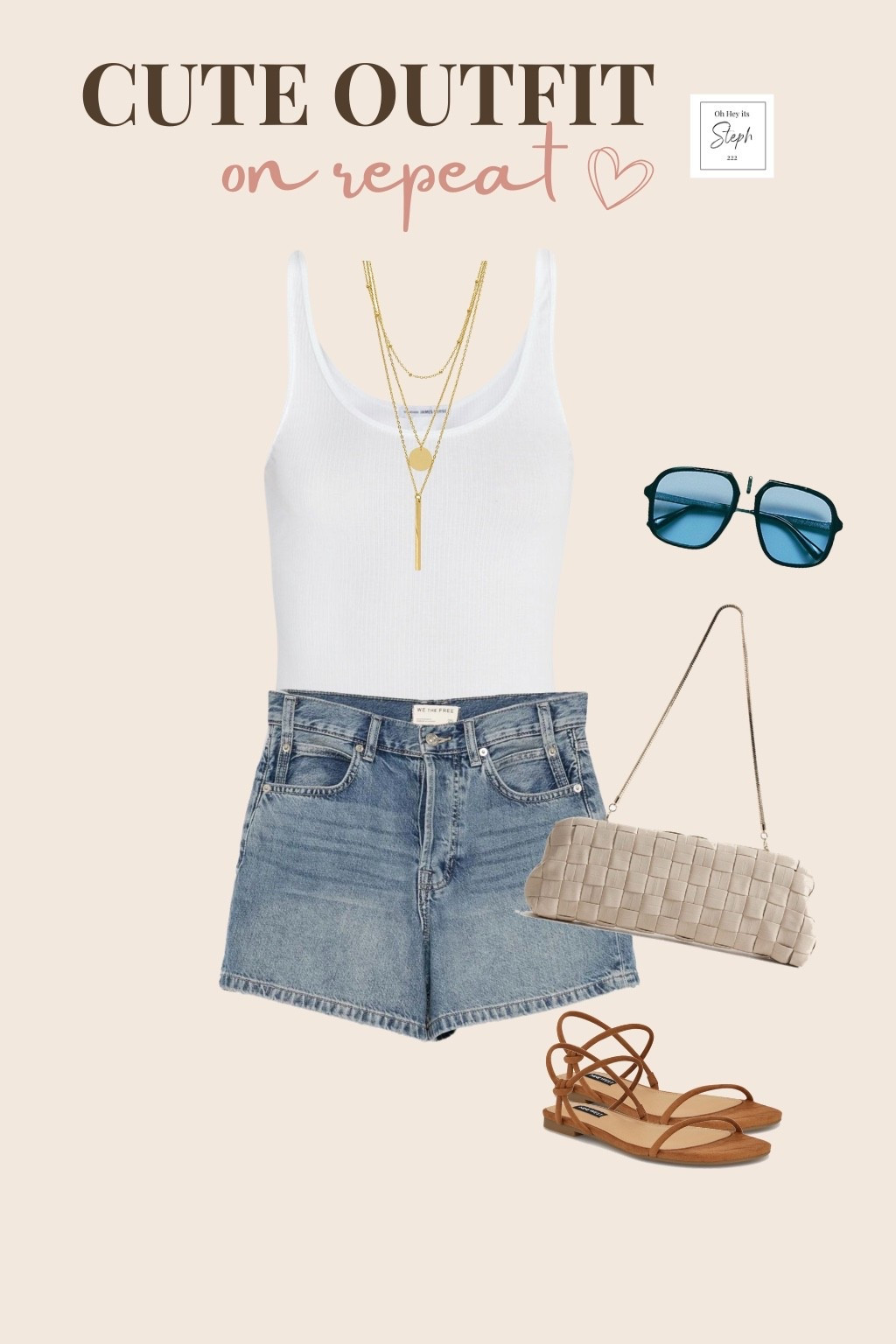 POV: you found the outfit that always gets compliments 🤍

A classic tank, denim shorts, neutral accessories, and comfortable sandals. the easiest formula for looking put together without trying too hard.

These are the pieces that make getting dressed so much easier all summer long.

#LTKootd #LTKSeasonal #LTKSaleAlert