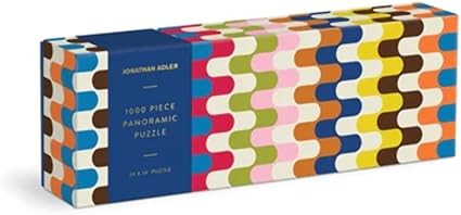 Jonathan Adler Bargello 1000 Piece Panoramic Puzzle from Galison - 39" x 14" Landscape Puzzle, Ch... | Amazon (US)