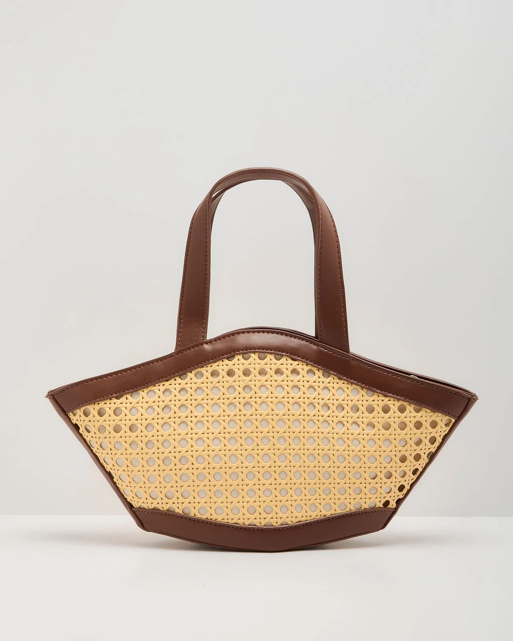 Dayvin Woven Vegan Leather Trim Shoulder Bag | VICI