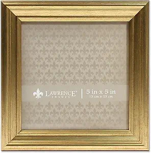 Lawrence Frames 5"L x 5"W Sutter Burnished Gold Picture Frame | Amazon (US)
