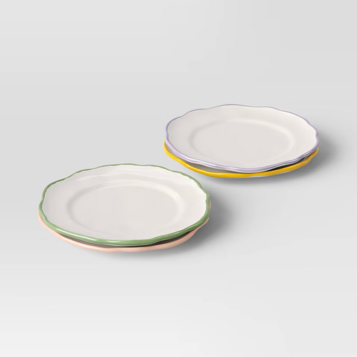 7" 4pk Stoneware Appetizer Plate Set - Threshold™ | Target