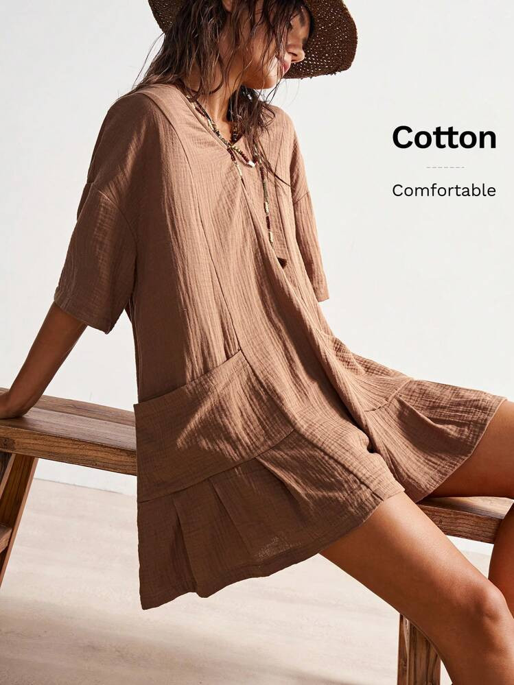 Cotton Romper | SHEIN