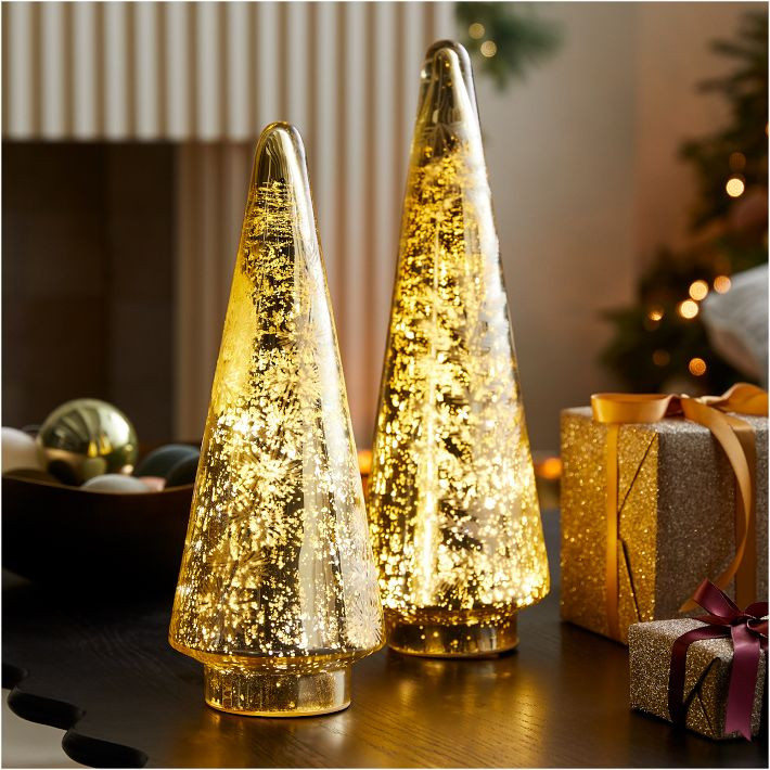 Light-Up Mercury Shadow Tabletop Trees | West Elm (US)