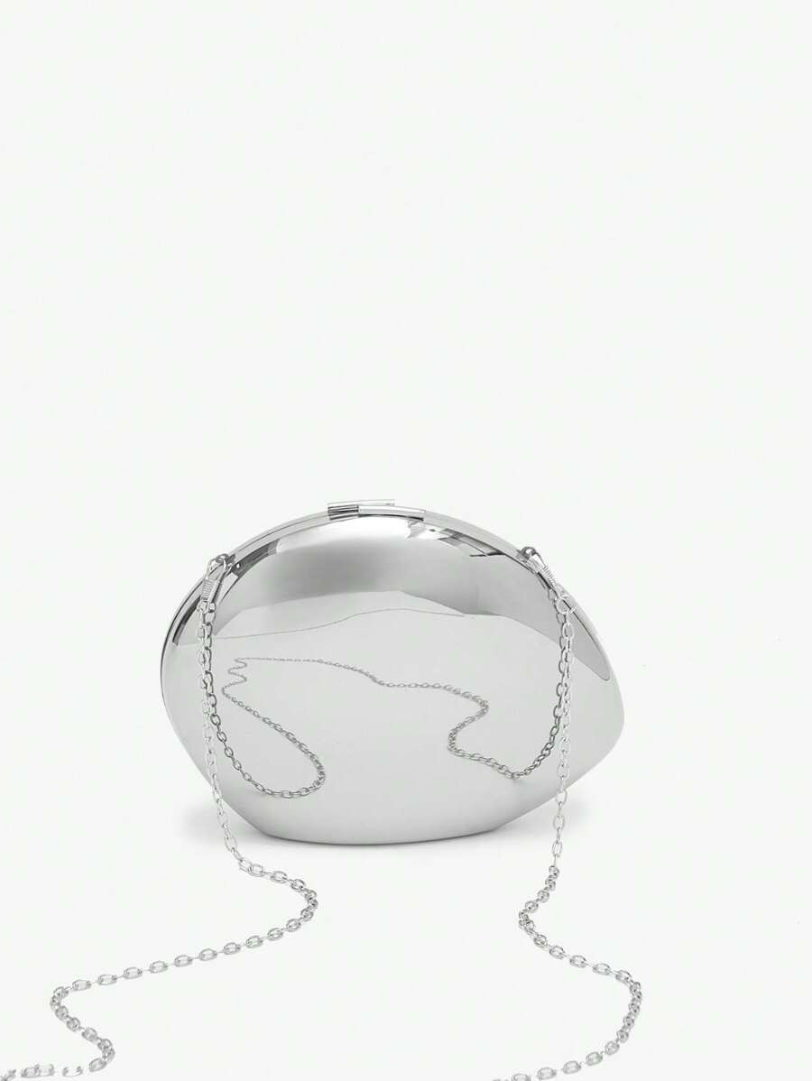 SHEIN SXY Fashionable And Simple Women's Metallic Clutch Bag,Shoulder Bag, Tready Bride Bag, Perf... | SHEIN